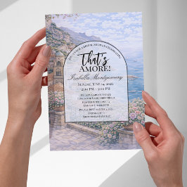 Amalfi Italian Themed Bridal Shower Einladung