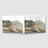 Amalfi Italian Watercolor Wedding Gästebuch (Voll)
