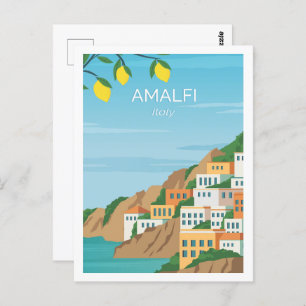 Amalfi Italien Berühmter Reiseort Postkarte