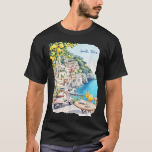 Amalfi Italien Blick Amalfi Küste Italia Souvenir T-Shirt