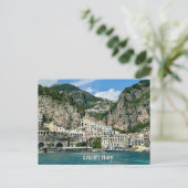 Amalfi Italien Design Poster Postkarte (Stehend Vorderseite)