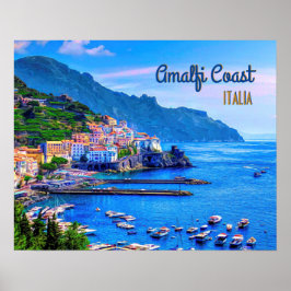 Amalfi Italien Europa Moderne Fotografie Reisen Poster