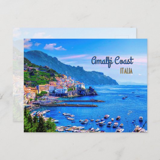 Amalfi Italien Europa Moderne Reisefotografie Postkarte (Vorne/Hinten)