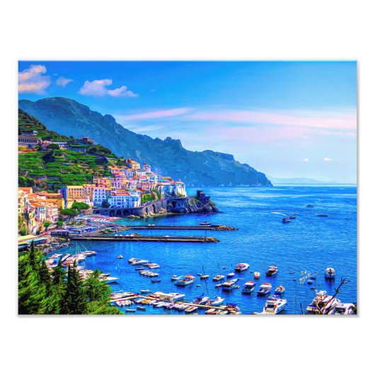 Amalfi Italien Foto Art (Vorne)