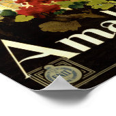 Amalfi Italien Italia Vintage Poster wiederhergest (Ecke)