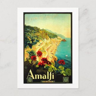 Amalfi Italien Italia VintageReisewerbung Postkarte