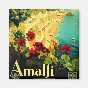 Amalfi Italien Italia VintageWerbung Magnet