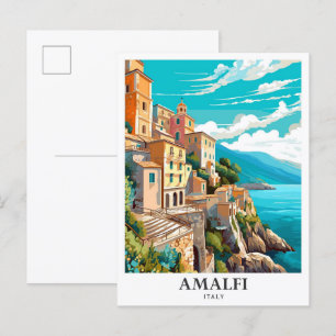 Amalfi Italien Kunst, Dichtung und Musik Postkarte