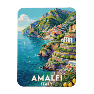 Amalfi Italien Küsten-Reiseszene 🍋 Magnet