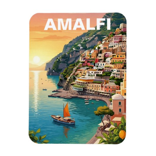 Amalfi Italien Magnet (Vertikal)
