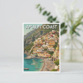 Amalfi Italien Postkarte (Stehend Vorderseite)