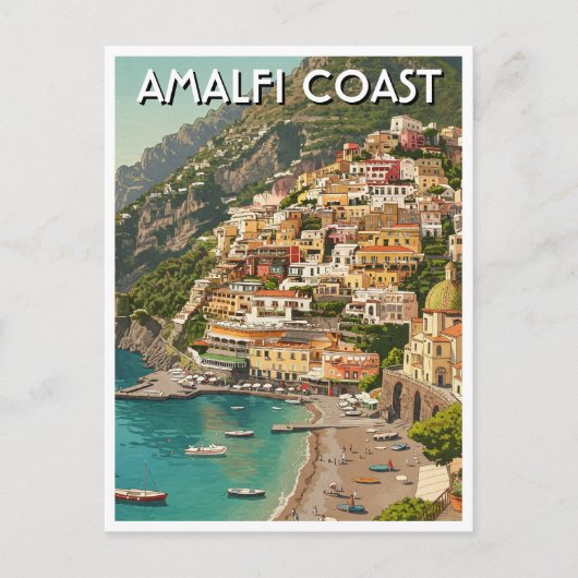 Amalfi Italien Postkarte (Vorderseite)