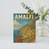 Amalfi Italien Postkarte (Stehend Vorderseite)