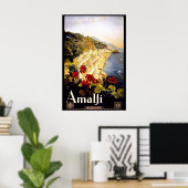 Amalfi, Italien Reiseplakat Poster (Heimbüro)
