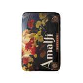 Amalfi Italien Reiseplaner Kunst Grafik Badematte (Vorderseite Vertikal)