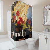 Amalfi Italien Reiseplaner Kunst Grafik Duschvorhang (Beispiel)