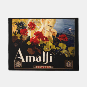Amalfi Italien Reiseplaner Kunst Grafik Fußmatte