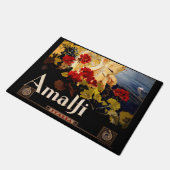 Amalfi Italien Reiseplaner Kunst Grafik Fußmatte (Schrägansicht)