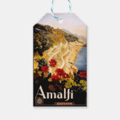 Amalfi Italien Reiseplaner Kunst Grafik Geschenkanhänger (Vorderseite)