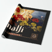 Amalfi Italien Reiseplaner Kunst Grafik Geschenkpapier (Ungerollt)