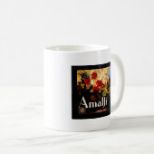 Amalfi Italien Reiseplaner Kunst Grafik Kaffeetasse (VorderseiteRechts)