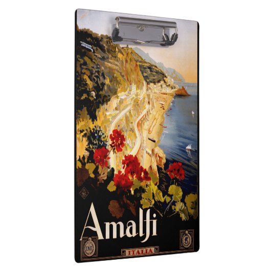 Amalfi Italien Reiseplaner Kunst Grafik Klemmbrett (Rechts)