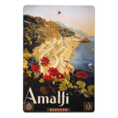 Amalfi Italien Reiseplaner Kunst Grafik Mini Klemmbrett (Rückseite)
