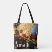 Amalfi Italien Reiseplaner Kunst Grafik Tasche (Rückseite)