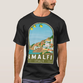 Amalfi Italien Retro Emblem T-Shirt