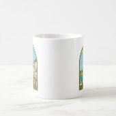Amalfi Italien Retro Reisen Vintag Kaffeetasse (Mittel)