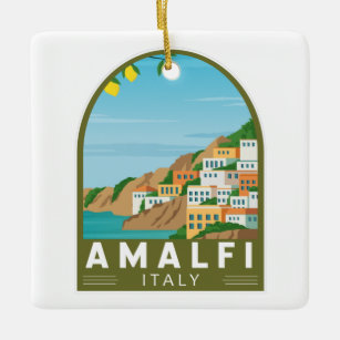 Amalfi Italien Retro Reisen Vintag Keramikornament