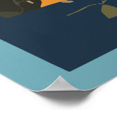 Amalfi Italien Retro Reisen Vintag Poster (Ecke)