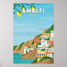 Amalfi Italien Retro Reisen Vintag