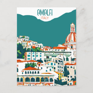 Amalfi Italien Retro Reisen Vintag Postkarte