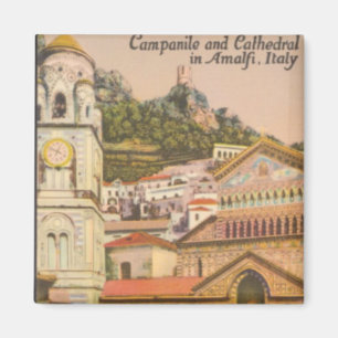 Amalfi, Italien Vintage Dom Postkarte Magnet