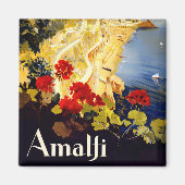 Amalfi Italien Vintage Magnet (Vorne)
