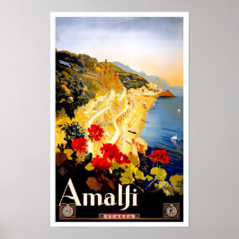 Amalfi Italien Vintage Poster