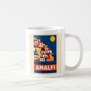 Amalfi Italien Vintage-Reise-Kaffeetasse Retro-Küs Kaffeetasse
