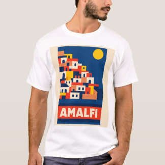 Amalfi Italien Vintage-Reise-T-Shirt Retro-Küste T-Shirt