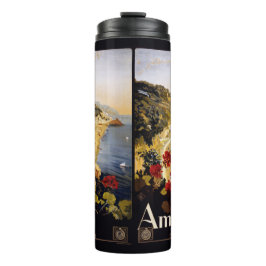 Amalfi Italien Vintage Reise Tumbler Thermosbecher