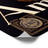 Amalfi Italien Vintage Reiseplakat Poster (Ecke)