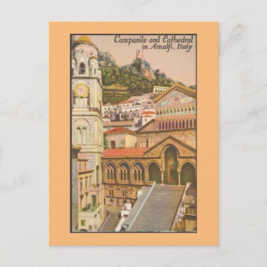 Amalfi, Italien Vintage Travel Postcard Postkarte (Vorderseite)