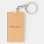 Amalfi, Italien Vintage Travel Postcard Schlüssela Schlüsselanhänger (Rückseite)
