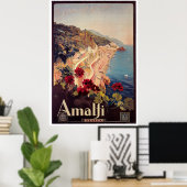 Amalfi, Italien Vintage Travel Poster (Heimbüro)