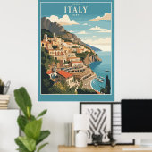 Amalfi Italienische Küste Poster (Heimbüro)
