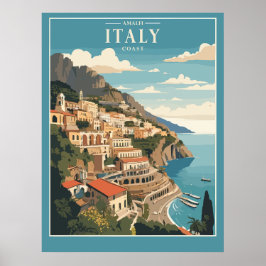 Amalfi Italienische Küste Poster