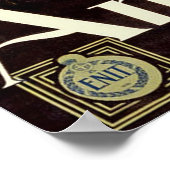 Amalfi Italienische Küste Vintage Reiseplaner Poster (Ecke)