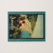 Amalfi Italienische Küste, Vintage Travel Poster I Puzzle (Horizontal)
