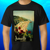 Amalfi Italienische Küste, Vintage Travel Poster I T-Shirt