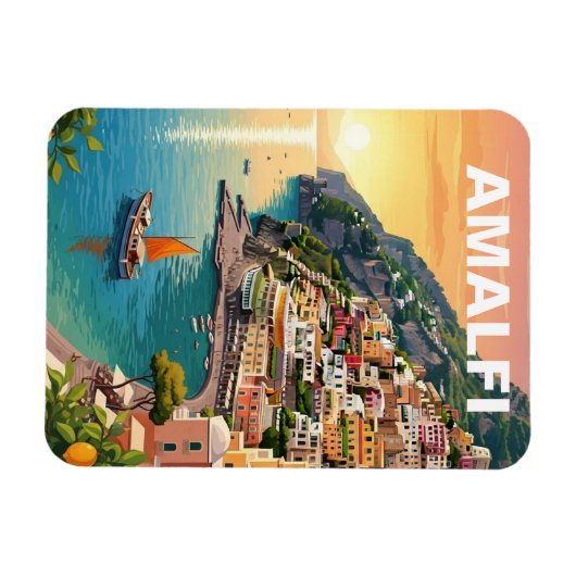 Amalfi Italy Magnet (Horizontal)
